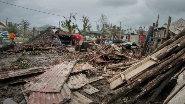Cyclone Pam left debris scattered across Port Vila with residents now beginning the massive clean-up effort. 