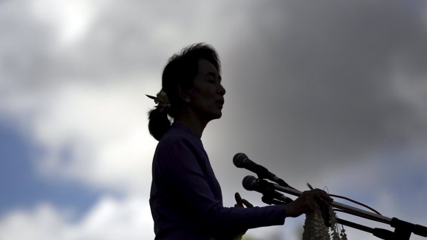 Myanmar's opposition leader Aung San Suu Kyi.