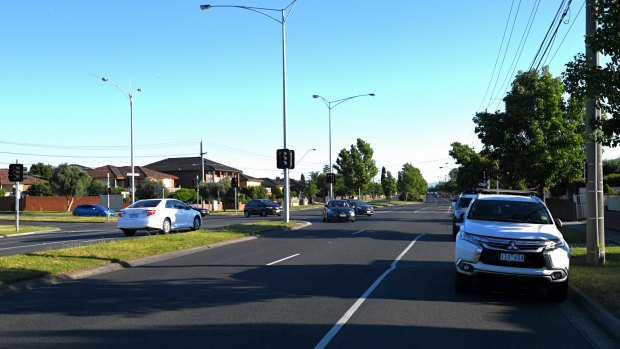 Edgars Road in Thomastown near where a violent carjacking happened overnight.