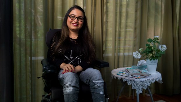 Ocia Anwar, 17, suffers from an extremely rare form of degenerative disease. She and her sister are the only two known cases in the world. 