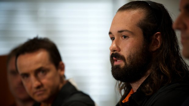 Vital partnership: Wests Tigers coach Jason Taylor needs captain Aaron Woods (foreground) on side.