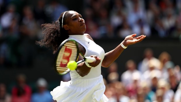 Serena Williams was dominant in her semi-final.