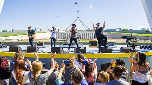 The 'Australia Day in the Capital' concert will replace the previous national event which was held outside Parliament House.