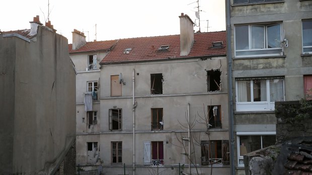The building that was raided on November 18 in Saint-Denis, on the outskirts of Paris. 