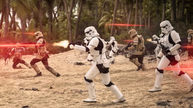 Imperial Troopers in <i>Rogue One: A Star Wars Story</i>.