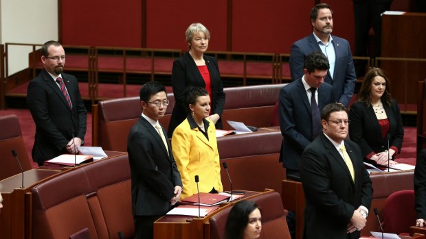 Senate crossbenchers in the last parliament 