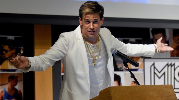 Yiannopoulos' 'Dangerous Faggot' speaking tour sparked protests on US college campuses.