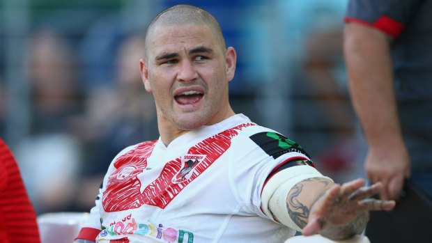 Comeback continues: Russell Packer played in the Dragons' comprehensive win over the Warriors