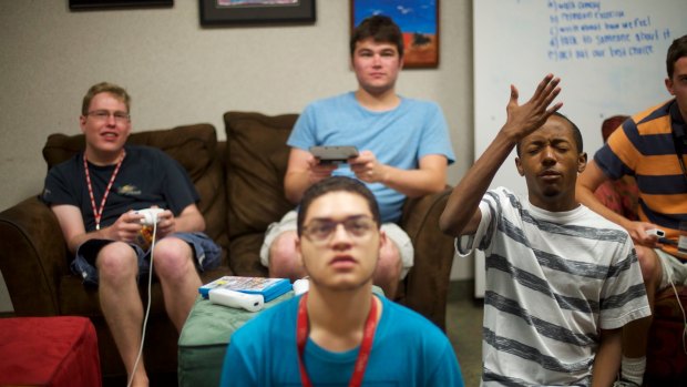 A video game social for students in Western Kentucky University's Kelly Autism Program.