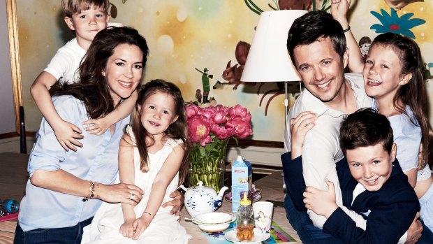 HRH Crown Princess Mary of Denmark and her family were photographed in their kitchen by Mario Testino.
