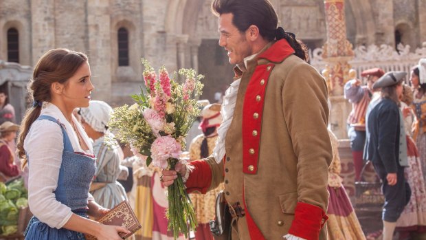 Gaston (Luke Evans) is relentless in his pursuit of Belle (Emma Watson).