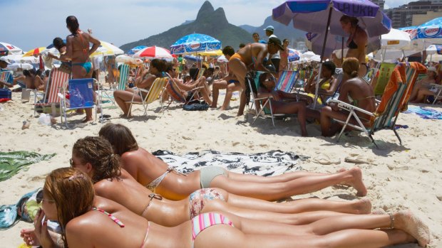 Brazilian beachgoers have a liking for microscopic swimwear.
