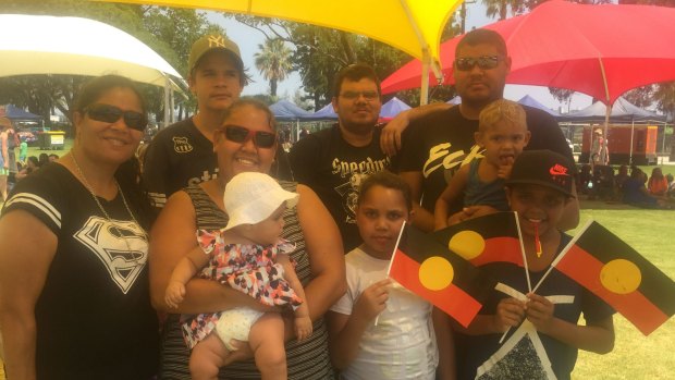 People came to the Perth foreshore to attend the Indigenous Birak concert.