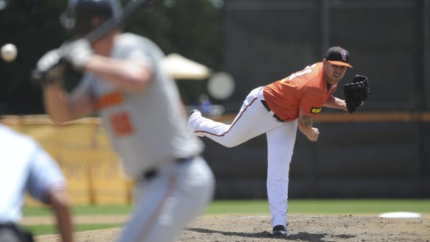 Tristan Crawford has pitching duties for the Cavalry on Sunday.