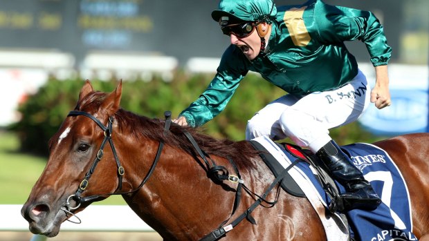 Bound for glory: Blake Shinn and Capitalist take out the Golden Slipper in March.