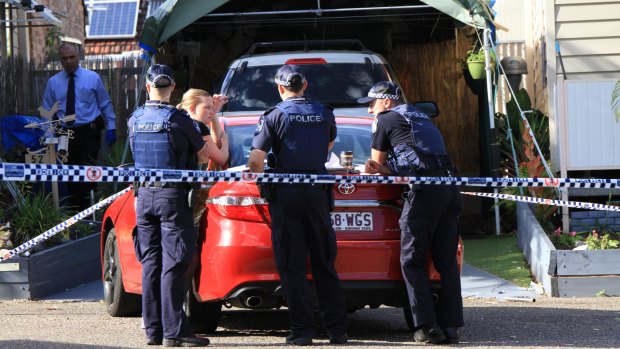 Police investigate a shooting at Sunnybank Hills Caravan Park after a man was taken to hospital with a chest injury.