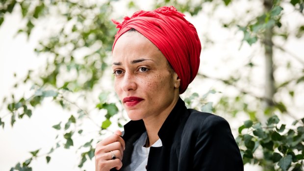 Zadie Smith, who is rarely photographed without her head wrap.