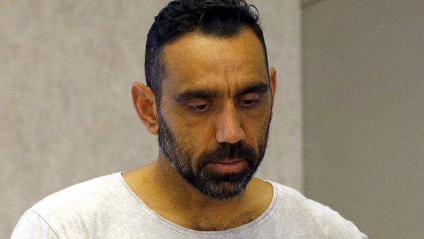 Heavy toll: Adam Goodes.