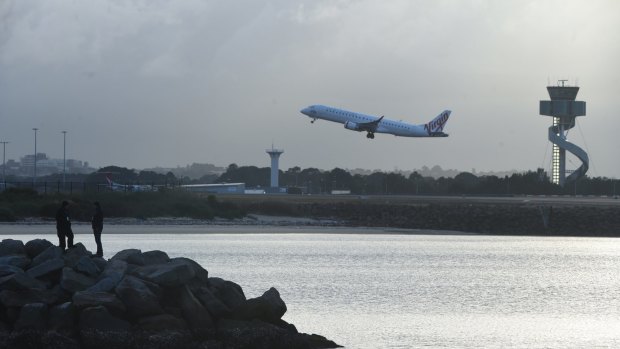 Sydney Airport has about 345,000 aircraft movements each year.
