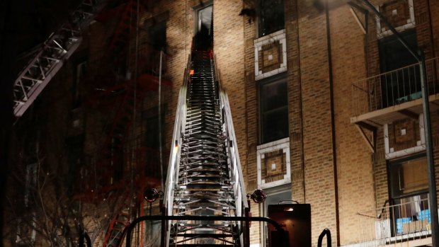 More than 160 firefighters attended the blaze in the five-storey apartment building.