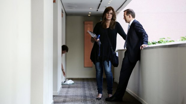 Tony Abbott and his chief-of-staff Peta Credlin in 2013.