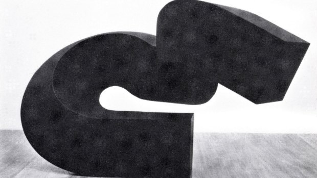 Missing: Clement Meadmore's small steel sculpture Wave. 
