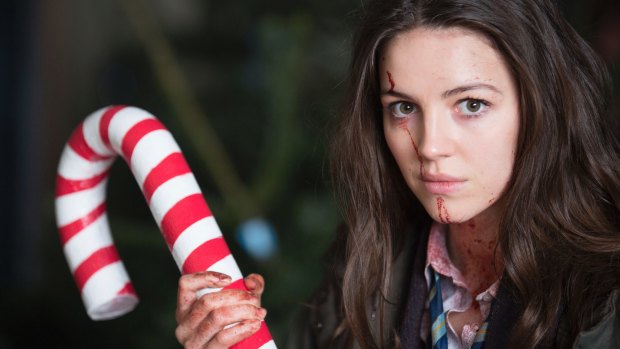  Anna (Ella Hunt) weaponises a candy cane in  Anna and the Apocalypse.
