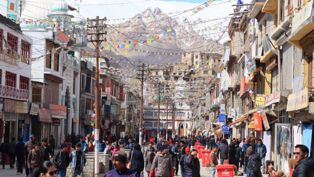 The streets of Leh, Ladakh.