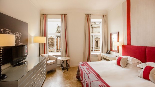 The Hotel Angleterre’s plush rooms with knockout views.