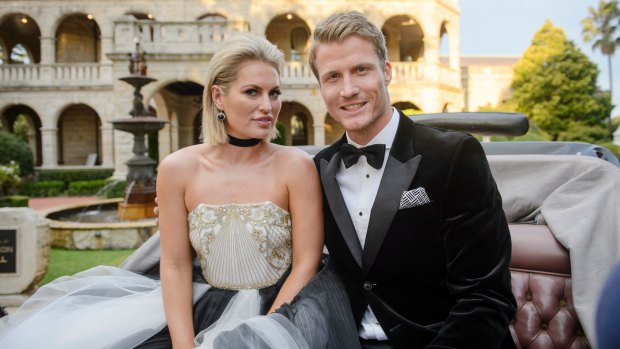 Keira Maguire with <i>The Bachelor Australia</I>'s Richie Strahan.