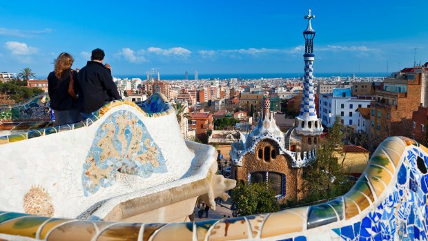 Gaudi's Park Guell in Barcelona.