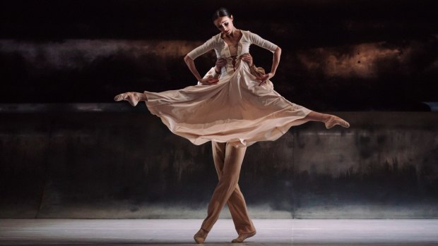 The Australian Ballet's Amber Scott and Adam Bull in Forgotten Land. Photo credit: Daniel Boud