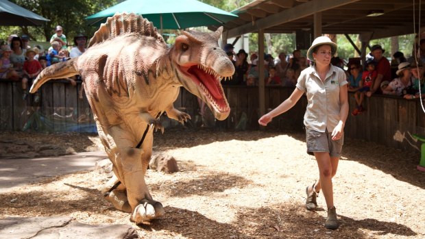 Dinosaurs Alive at Australian Reptile Park in the Central Coast.