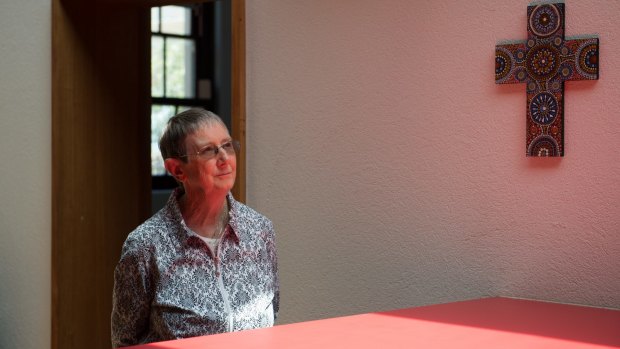 Sister Brigid Arthur at the Brigidine Order in Albert Park, Melbourne. 