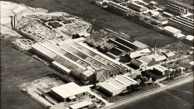 The Wunderlich factory in McIntyre Road, North Sunshine in 1956. 