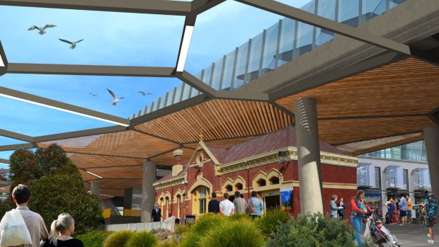 An artist's impression of what Coburg Station could look like. 
