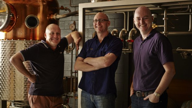 From left to right: Four Pillars co-founders Stu Gregor, Cam MacKenzie and Matt Jones.