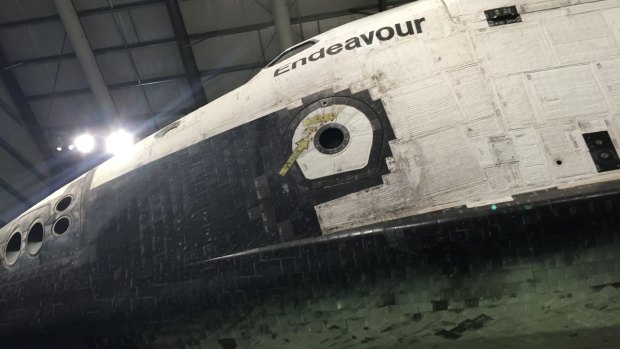 Endeavour still shows the wear and tear of 122,883,151 miles on the clock.