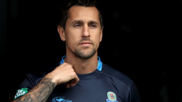 Finest hour: Mitchell Pearce has won high praise from his father, NSW legend Wayne.