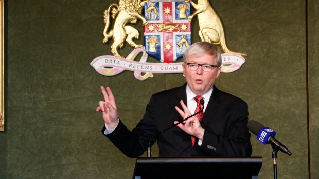 Former prime minister Kevin Rudd said the progress on Indigenous welfare was "meagre". 