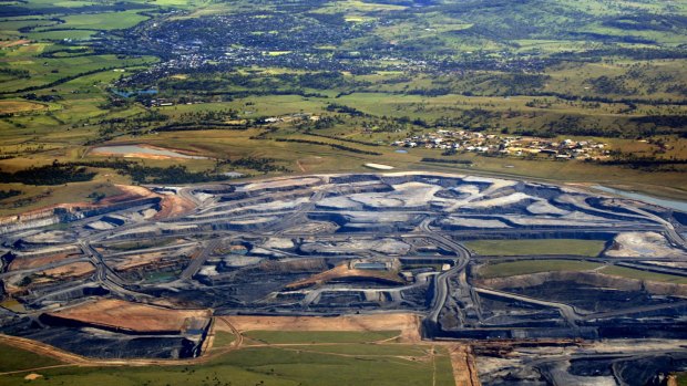 Ugly: Mount Arthur North Mine with Muswellbrook in background in the Hunter Valley.