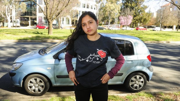 Former Crust pizza delivery driver Priya De has raised concerns about pay conditions. 