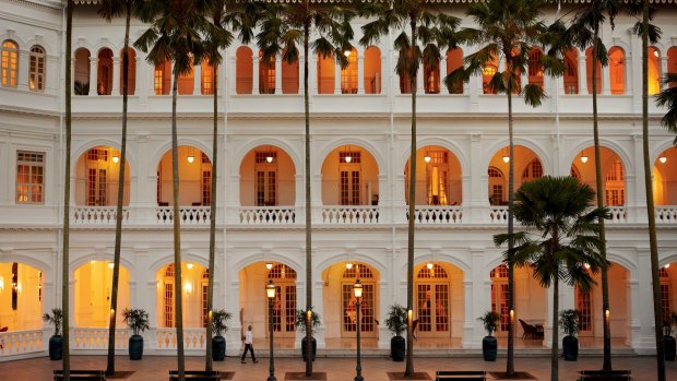 The historic Raffles Hotel is about to re-open after refurbishment.