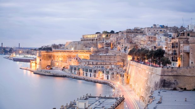 The spectacular fortifications of Valletta’s Grand Harbour.