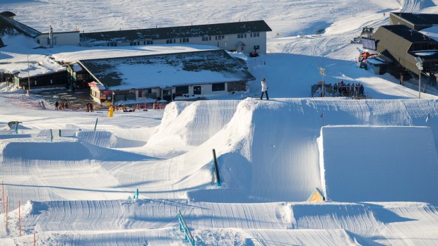 Perisher is known for some of the world's best terrain park and halfpipe features.