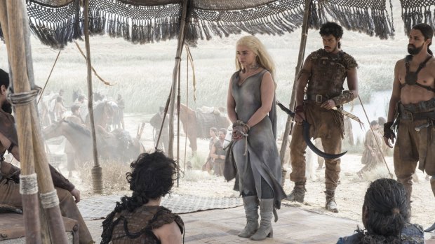 The character Daenerys Targaryen in <i>Game of Thrones</i>, season 6.