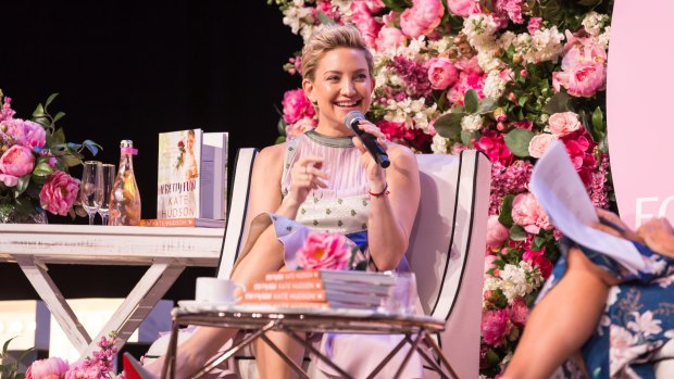 Kate Hudson at the Business Chicks lunch at the International Convention Centre in Sydney on Tuesday.
