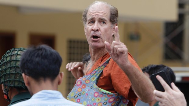 Australian James Ricketson at the Cambodian Supreme Court in Phnom Penh on January 17.