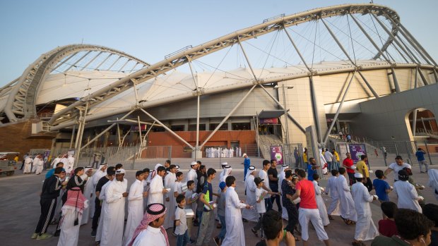 Khalifa International Stadium, the first completed 2022 FIFA World Cup venue. 