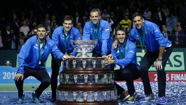 Long time coming: It is Argentina's first ever Davis Cup.